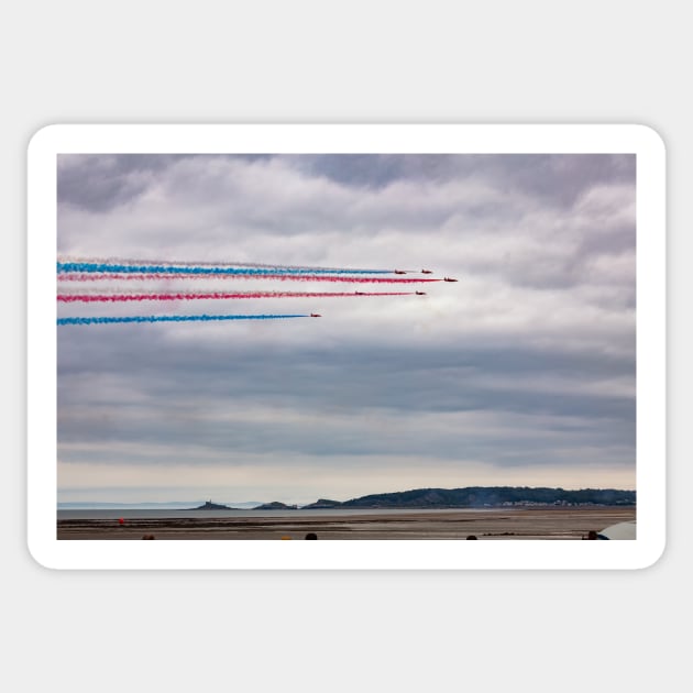 Red Arrows, Wales National Airshow Sticker by dasantillo